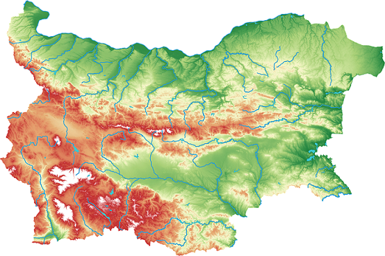 carte de la bulgarie